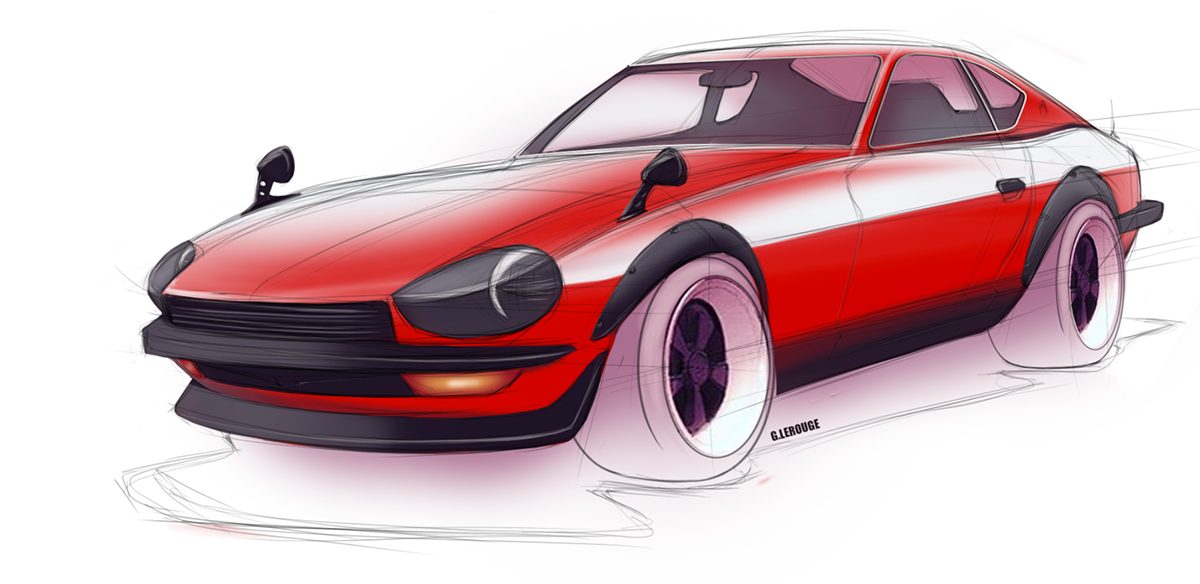 Automobile design，Render，ps，