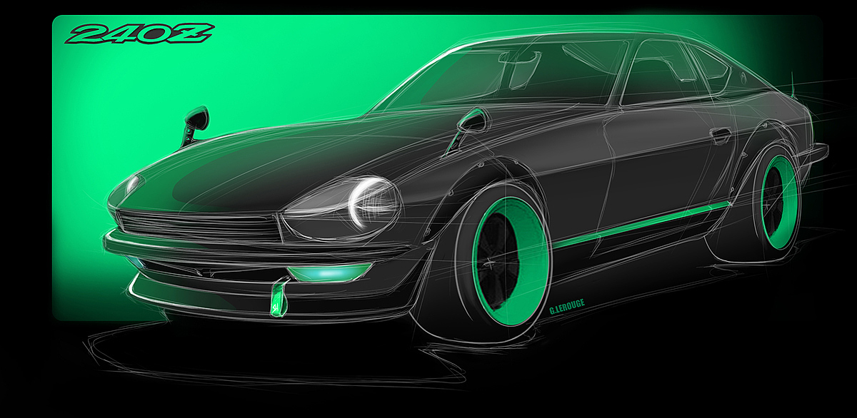 Automobile design，Render，ps，