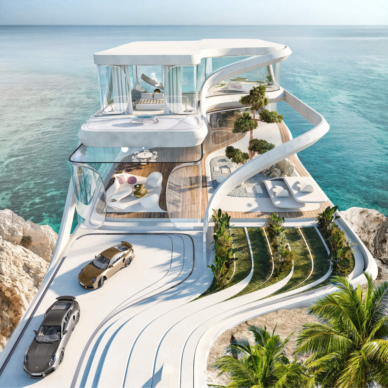 Architecture，Interior design，Oblivion House，villa，