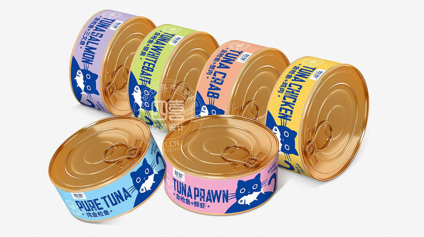 Packaging Design Company，Pet food packaging，Canned cat packaging design，