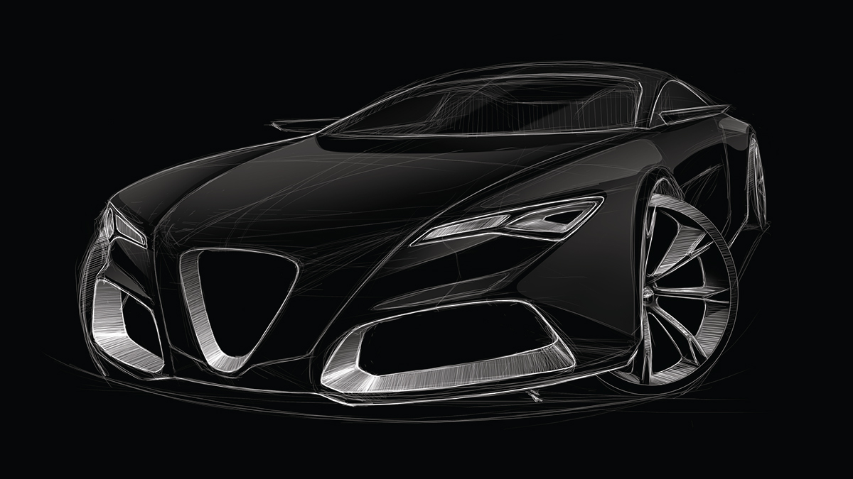 Automobile design，Render，ps，