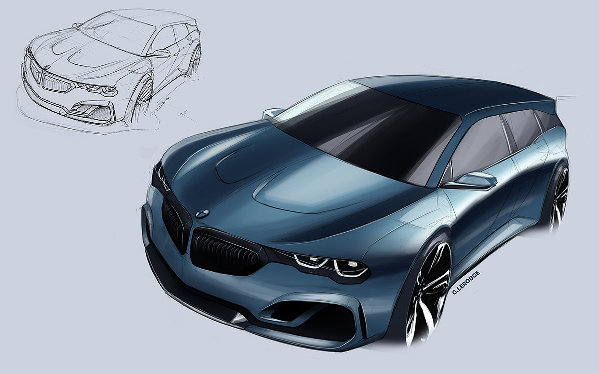 Automobile design，Render，ps，