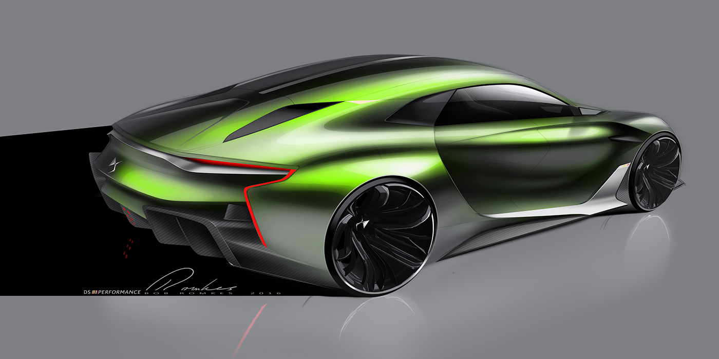 Automobile design，Sports car，ds，Hand drawn car，