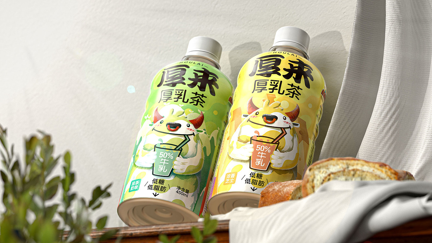 packing design，Jinmailang，Good simple geometry，beverage packaging，Qi Shi，Leopard，C1 days，Houlai，