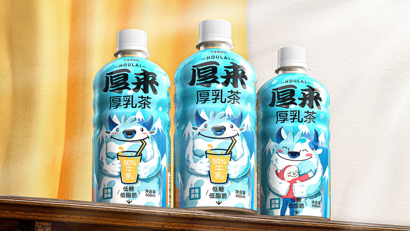 packing design，Jinmailang，Good simple geometry，beverage packaging，Qi Shi，Leopard，C1 days，Houlai，