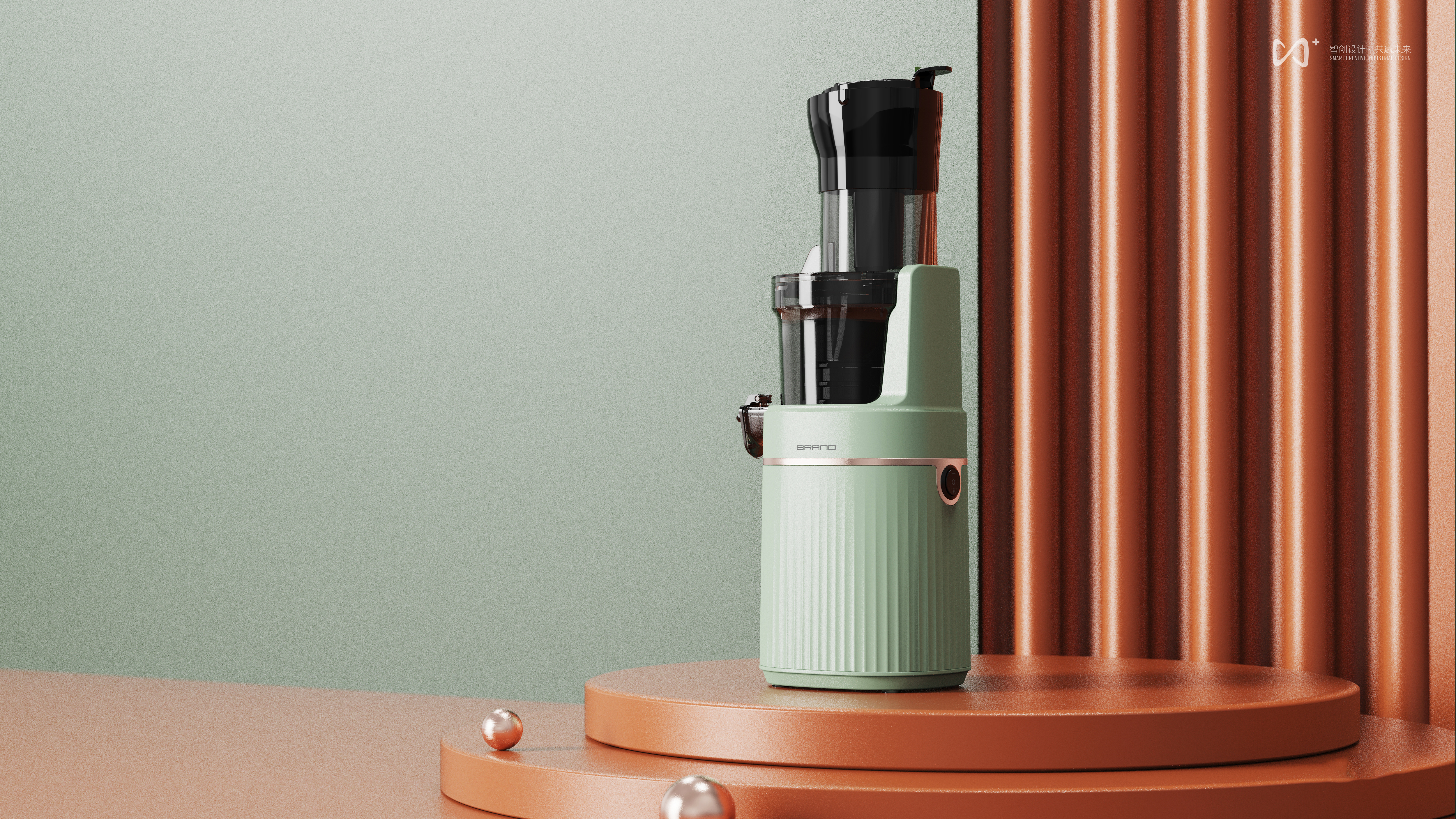 industrial design，Juice machine，Appearance design，Fast landing，Kitchen appliances，Light luxury，