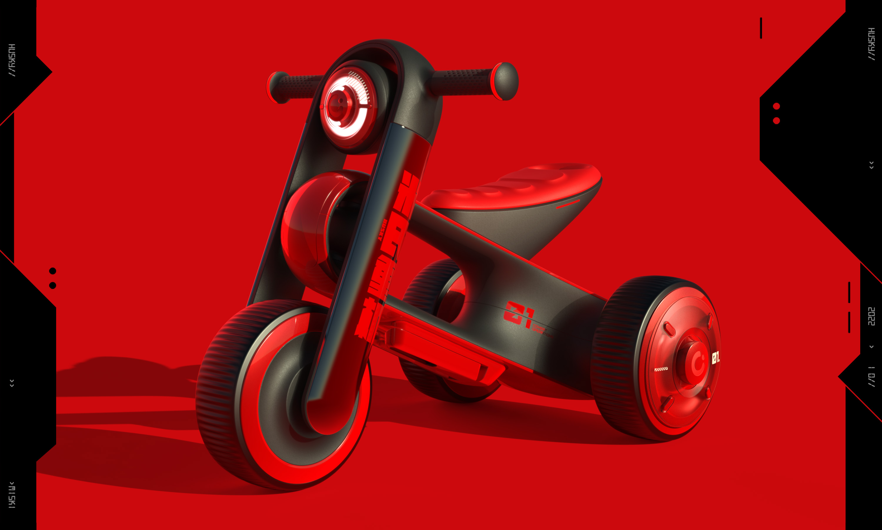 Children's locomotive，Children's toy car，Appearance design，Structural design，