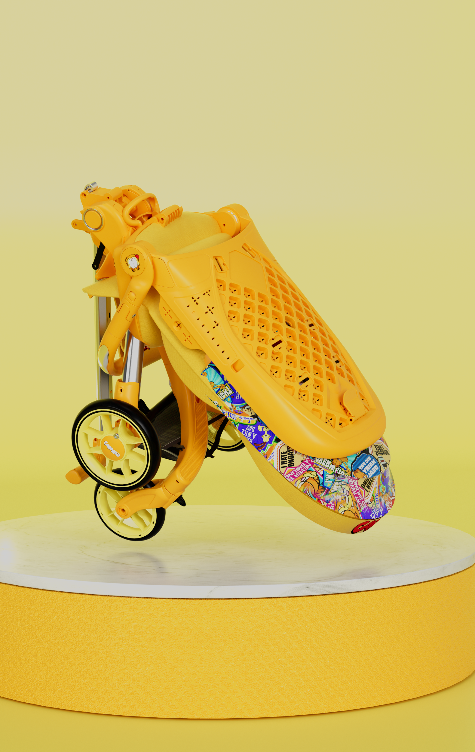 Garfield，Baby walking artifact，Waler cart，