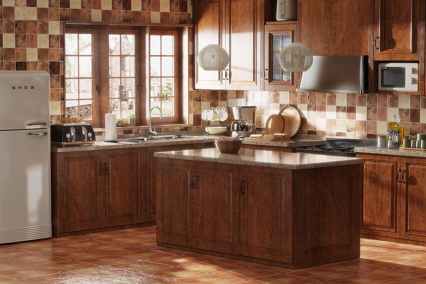 Keyshot rendering，Indoor rendering，light and shadow change，Product rendering，