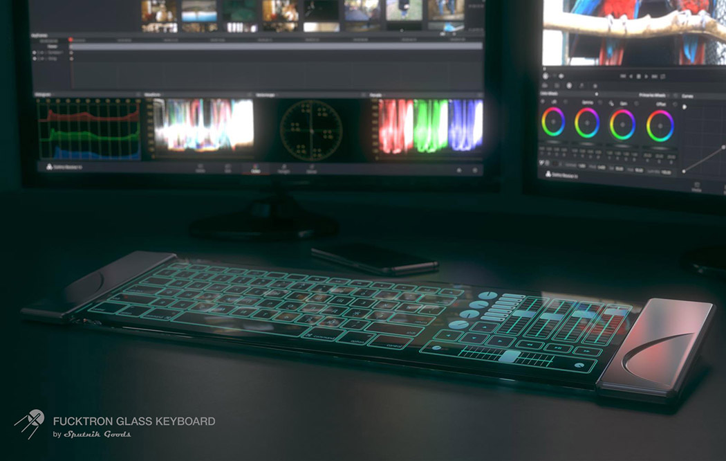 Glass，keyboard，feeling of freshness，