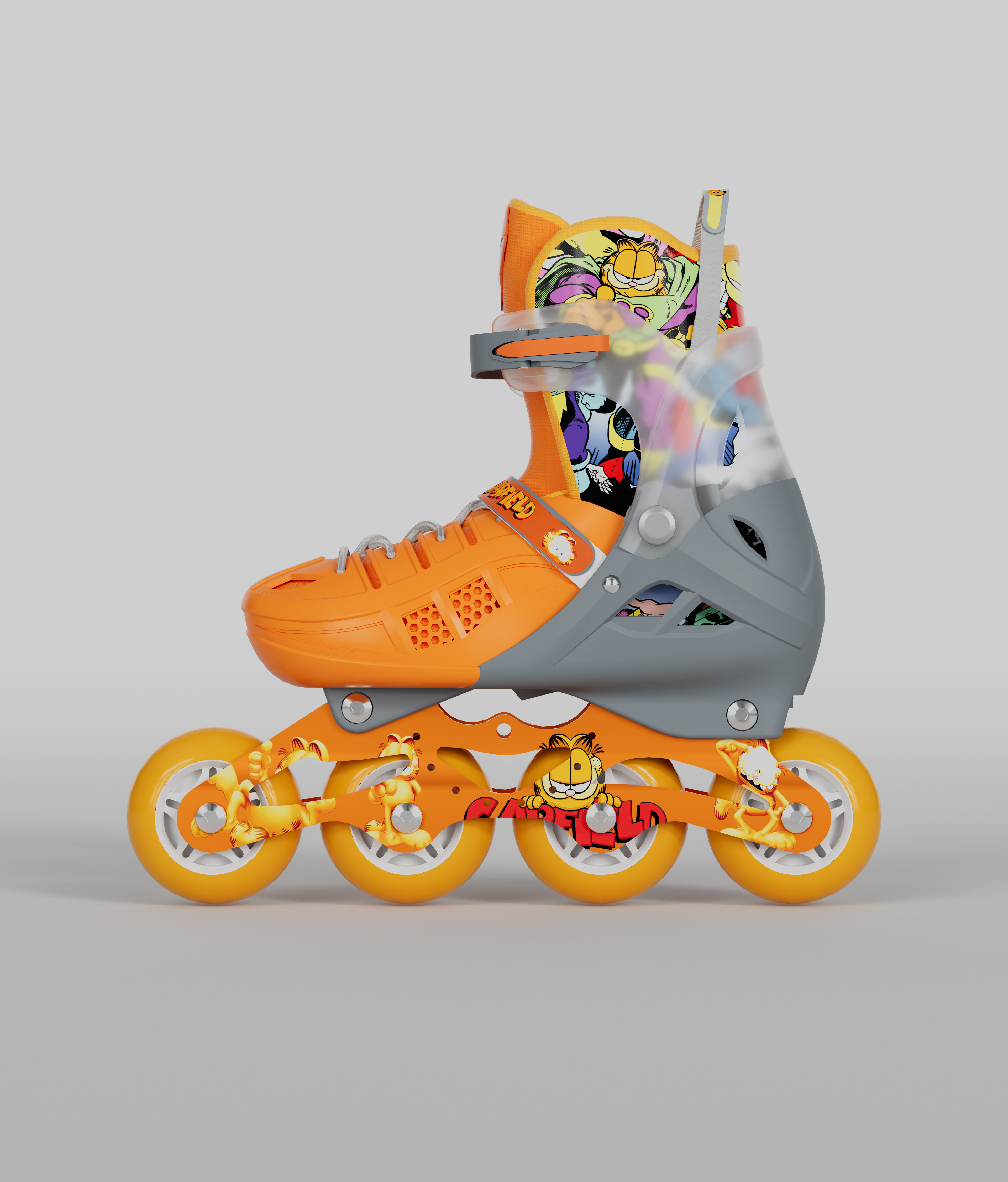 Garfield，Roller skating shoes，the skating shoes，Roller skates，