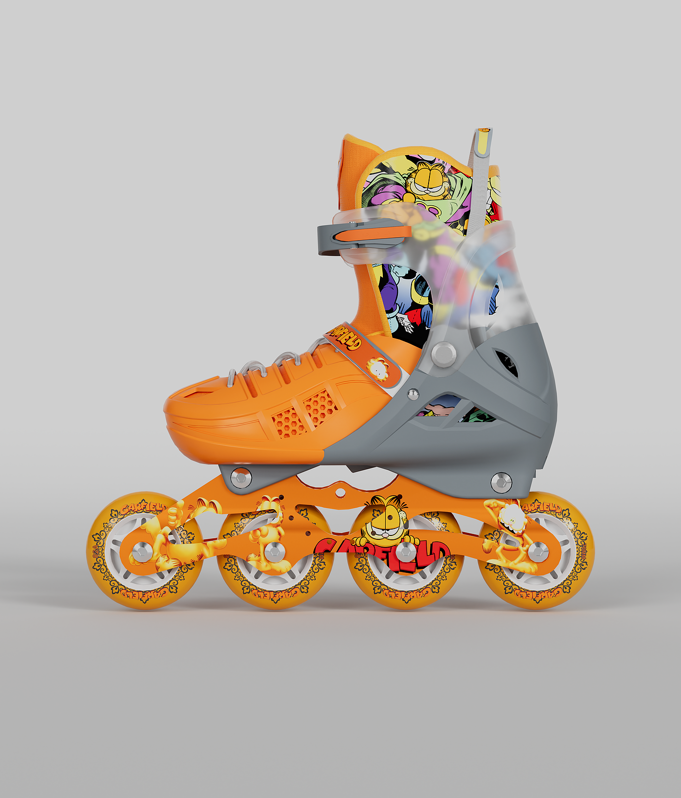 Garfield，Roller skating shoes，the skating shoes，Roller skates，