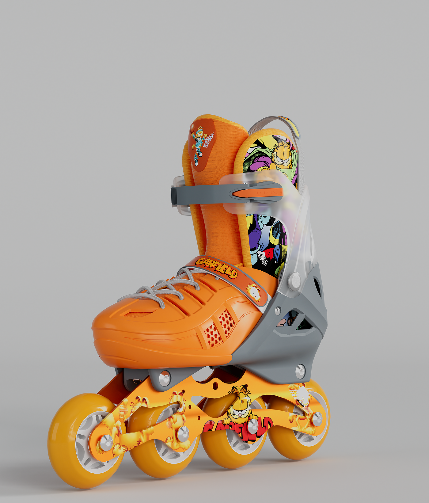 Garfield，Roller skating shoes，the skating shoes，Roller skates，