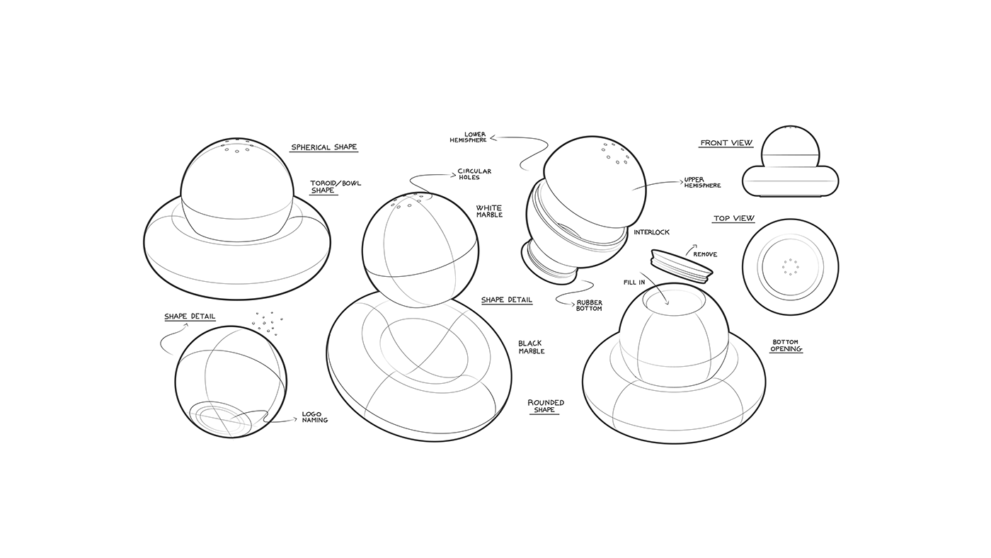 3d，Design，industrial design，product design，shaker，bottle，The seasoning bottle，