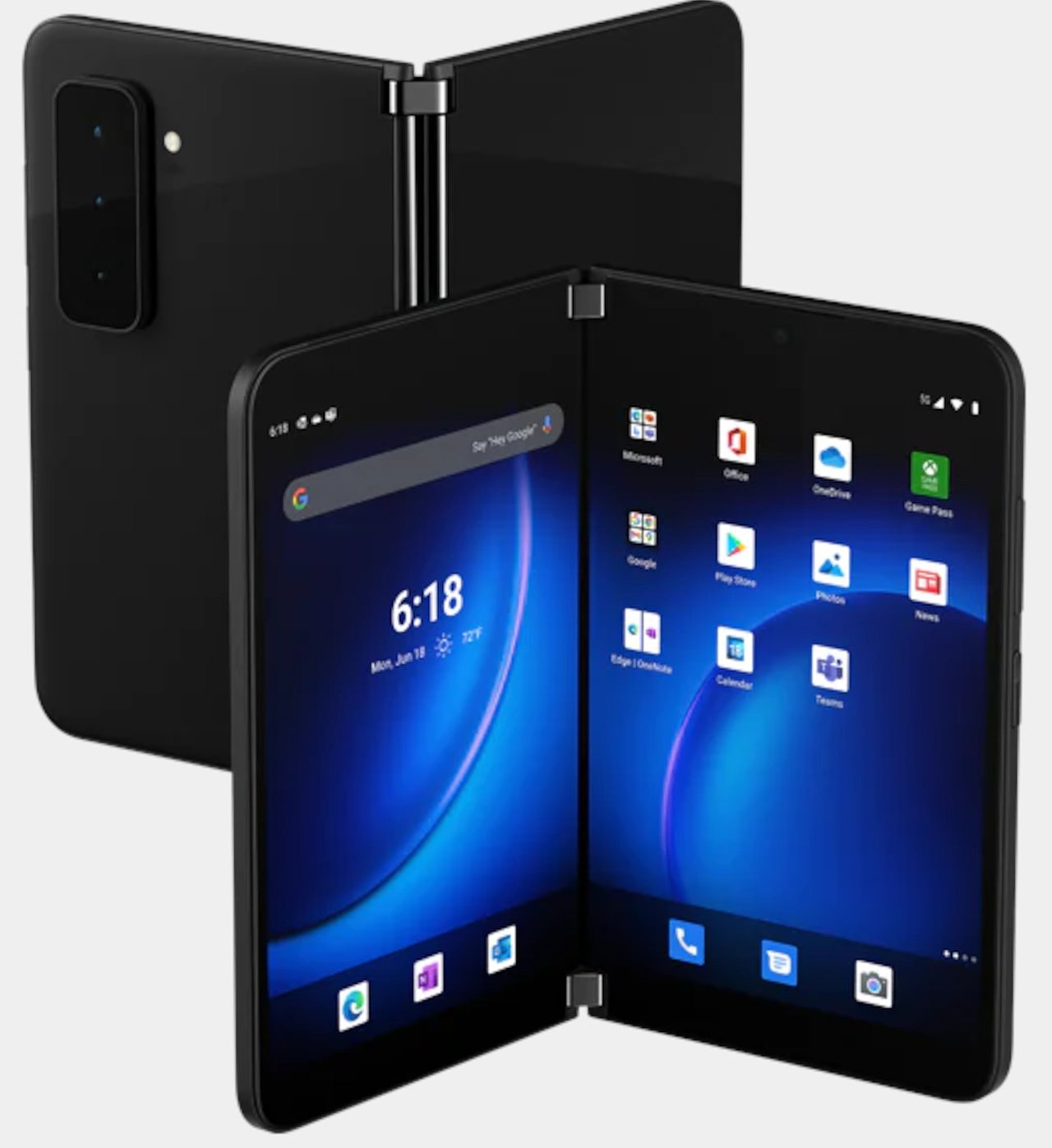 mobile phone，Folding mobile phone，industrial design，product design，Microsoft，Surface Duo，