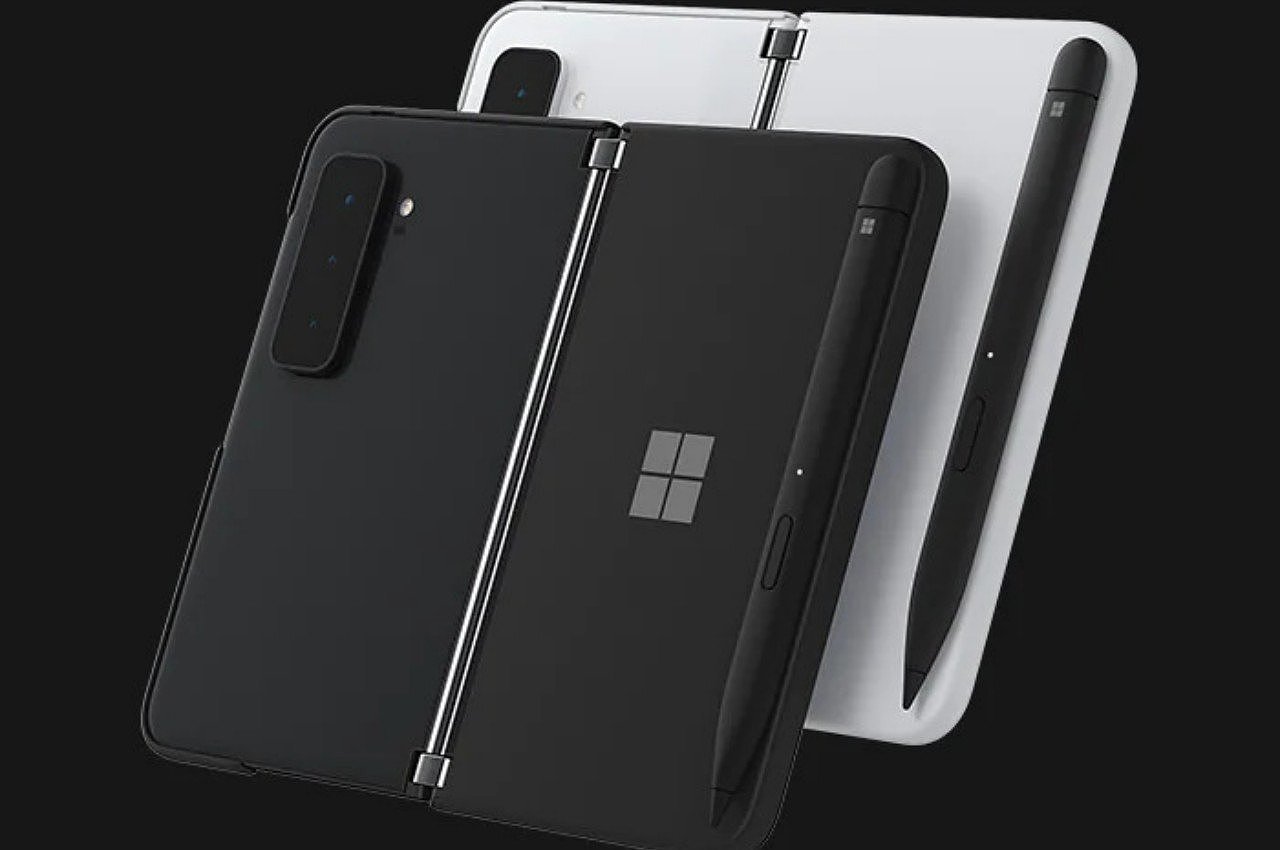 mobile phone，Folding mobile phone，industrial design，product design，Microsoft，Surface Duo，