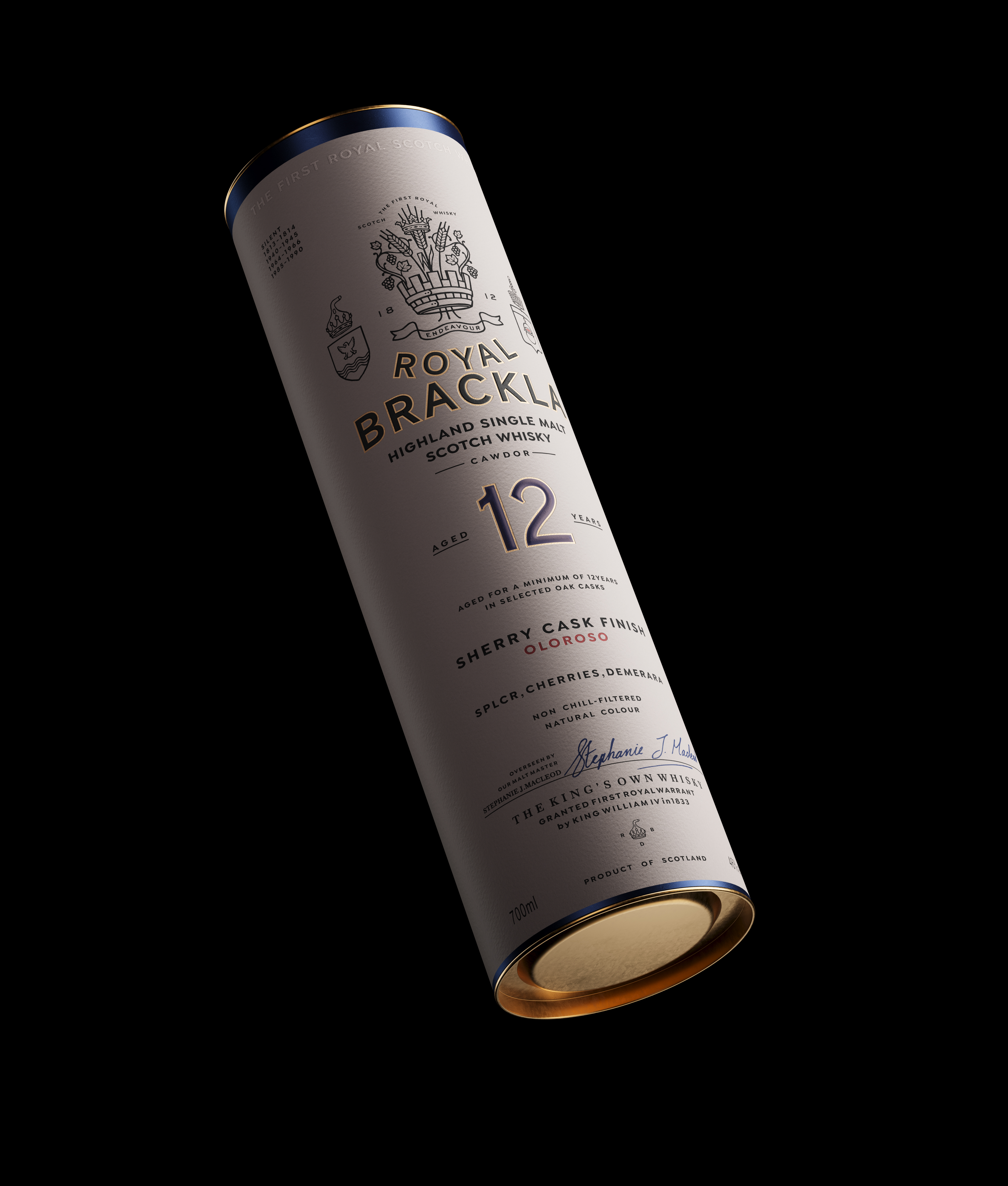 Royal Brackla Whiskey Rendering，