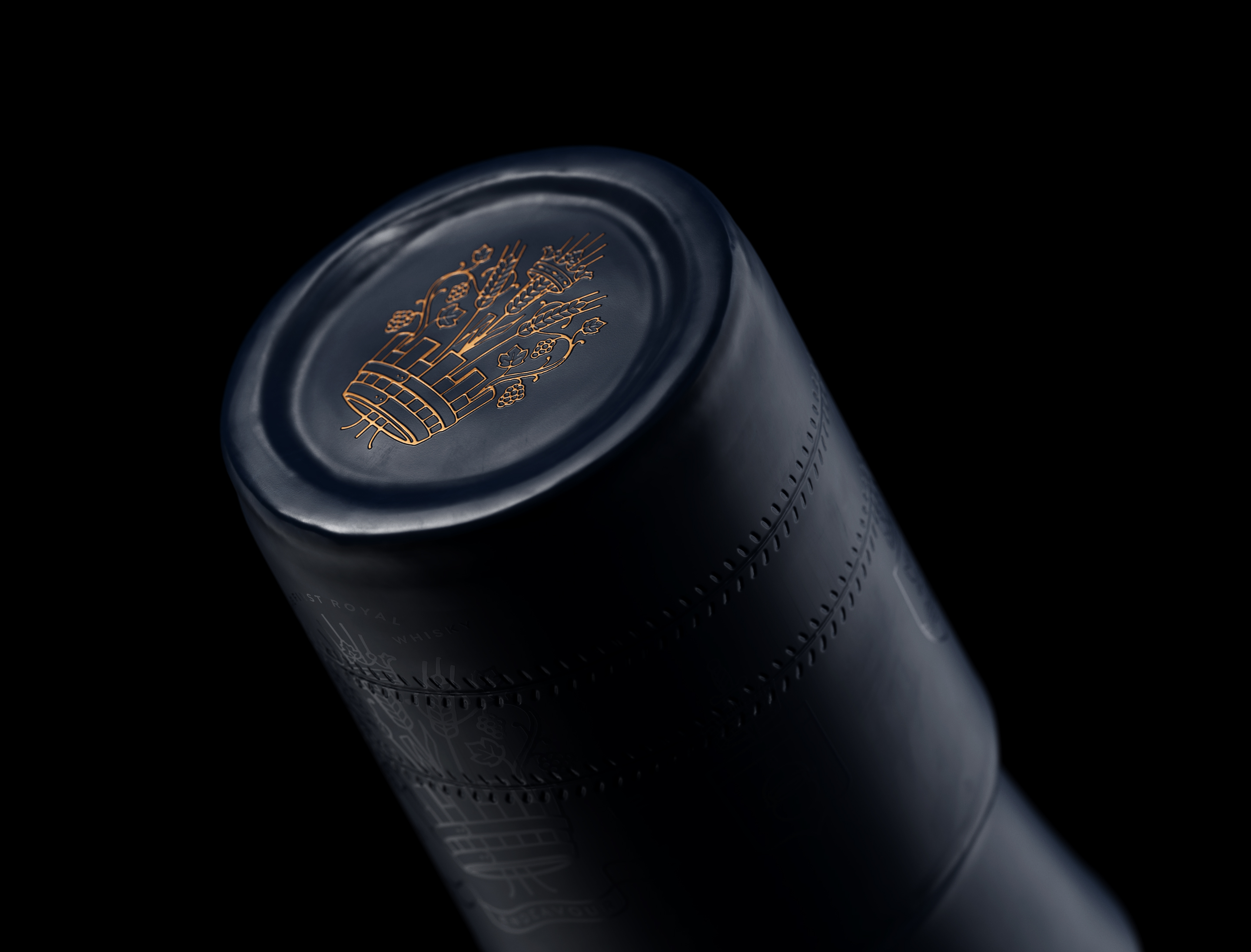 Royal Brackla Whiskey Rendering，