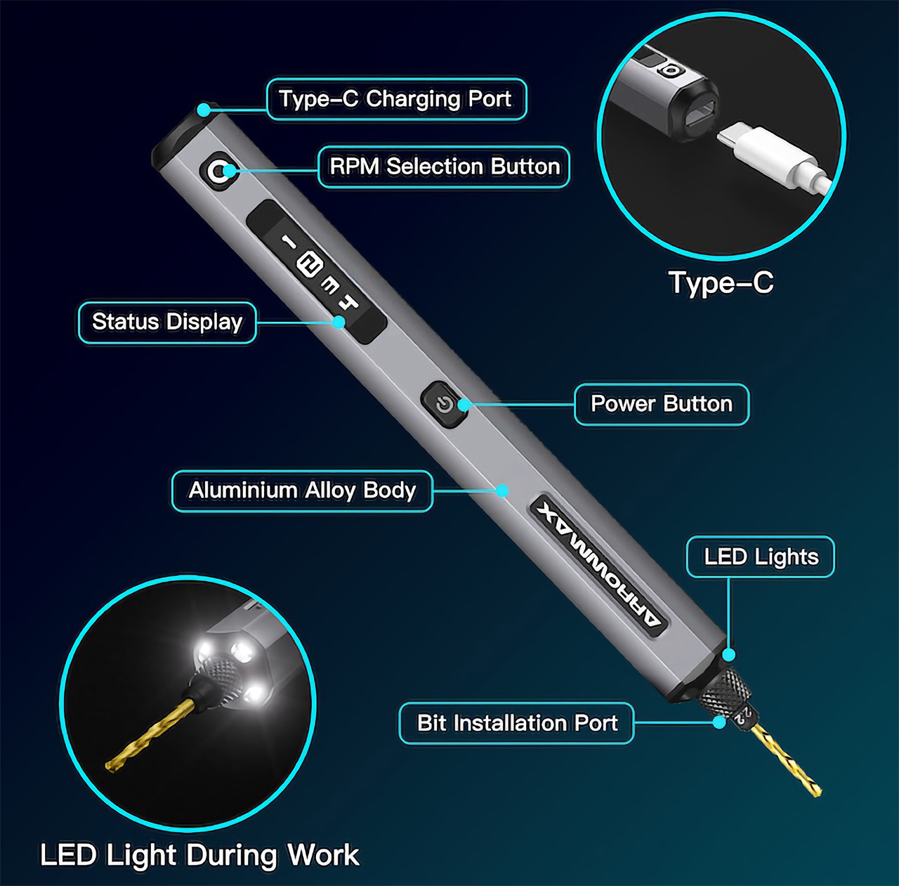 Mini electric drill, bench press, screwdriver，