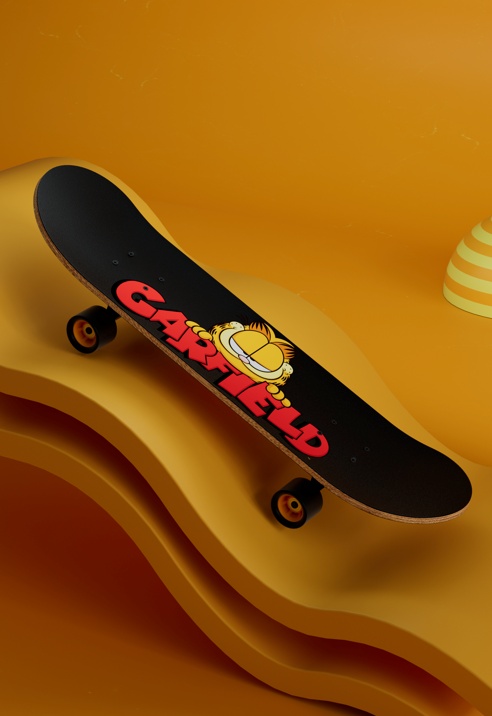 Garfield，Maple Skateboard，Skate，outdoor sport，