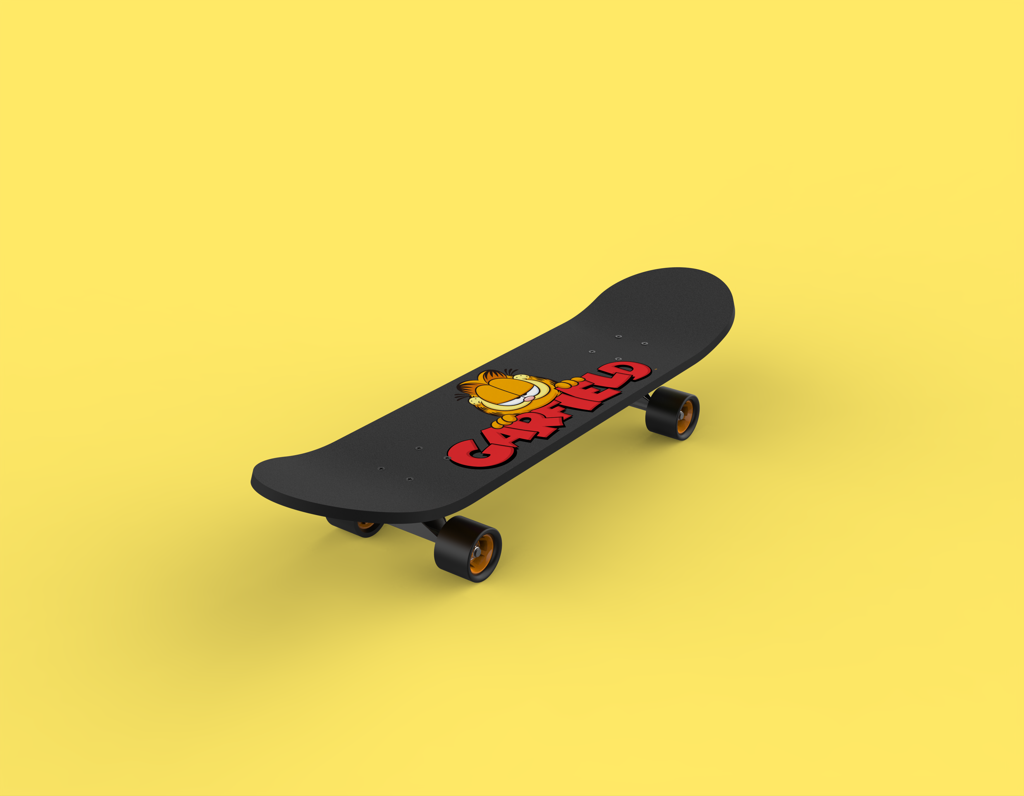 Garfield，Maple Skateboard，Skate，outdoor sport，