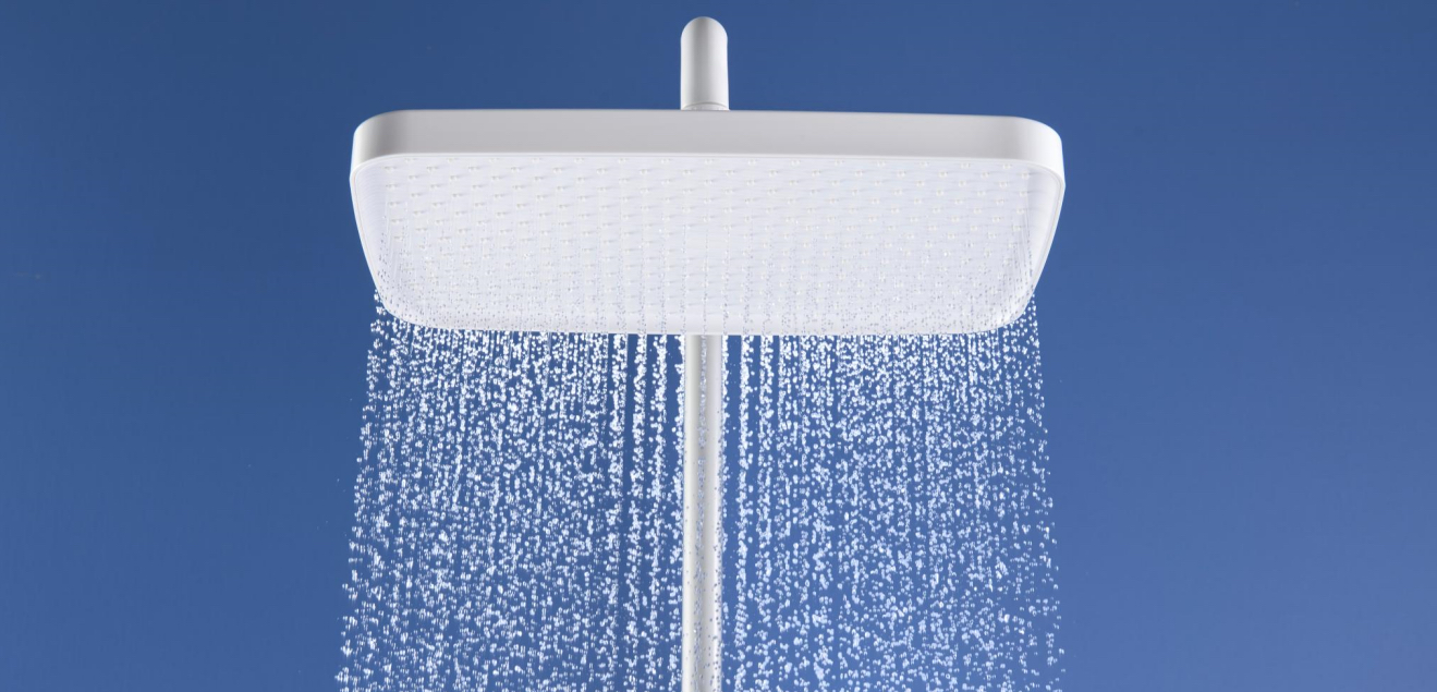 Big shower，Pure white，circular，