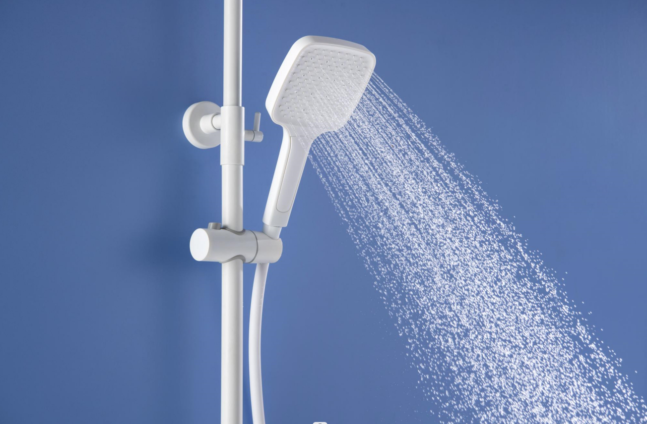 Big shower，Pure white，circular，