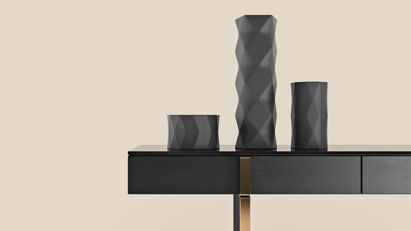 furniture，Home Furnishing，black，cabinet，fashion，brass，