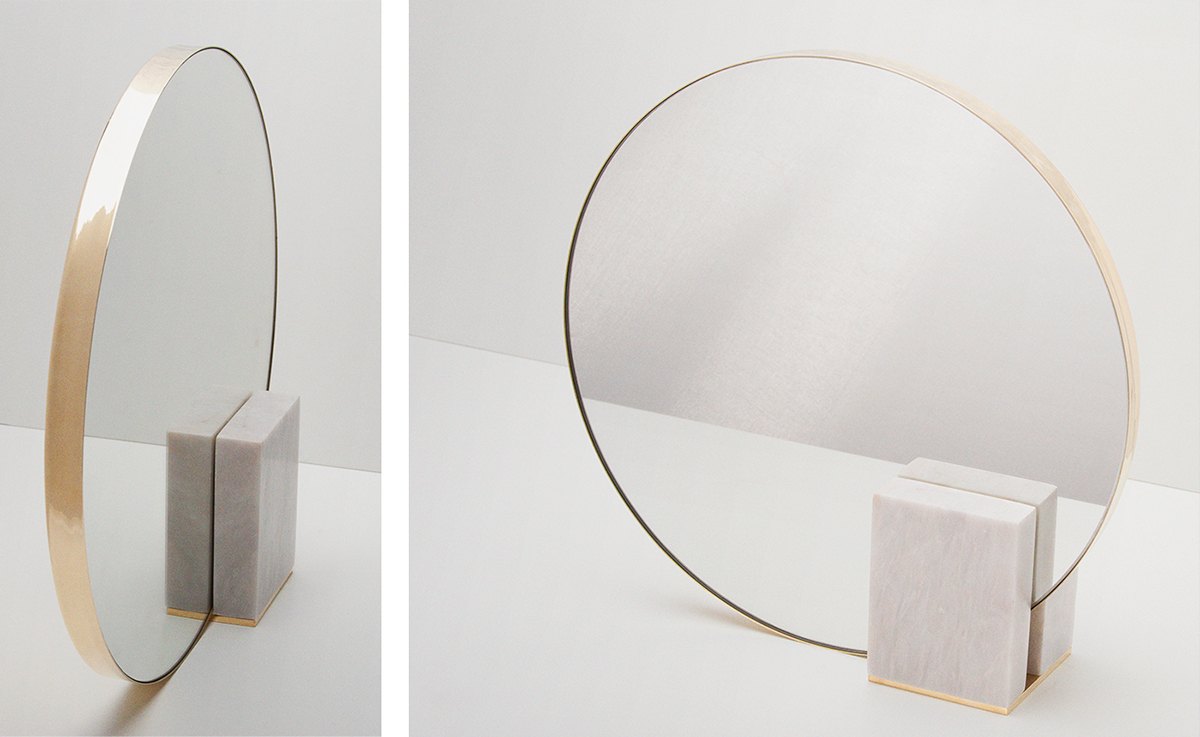 Marble，brass，DO，Candlestick，mirror，