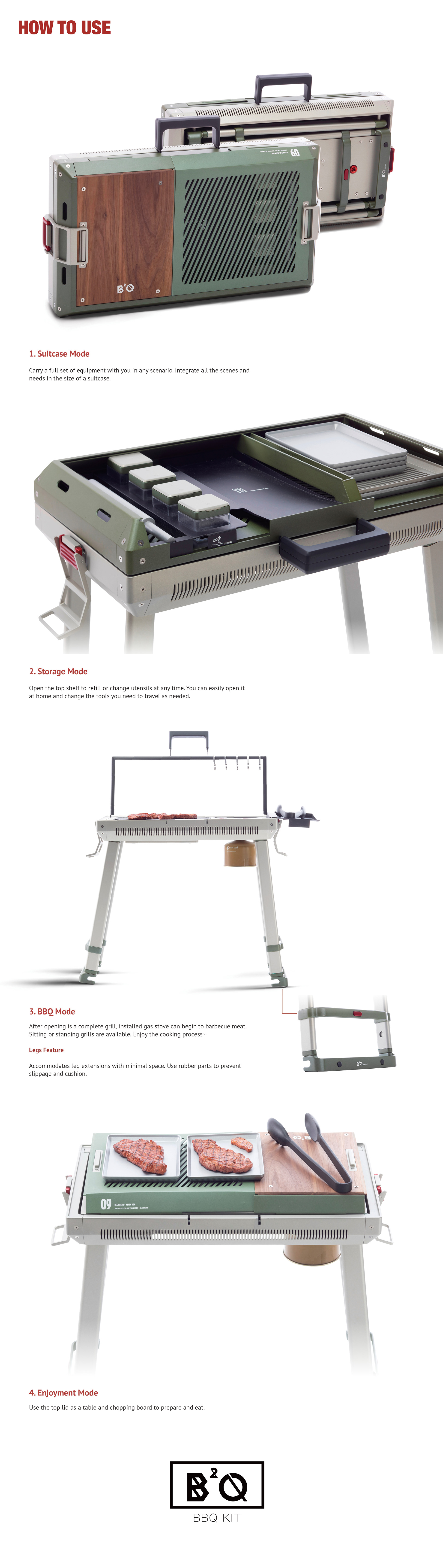 Kevin Von，Yin Man Chan，Ran Lin，B2Q Kit，product design，barbecue，