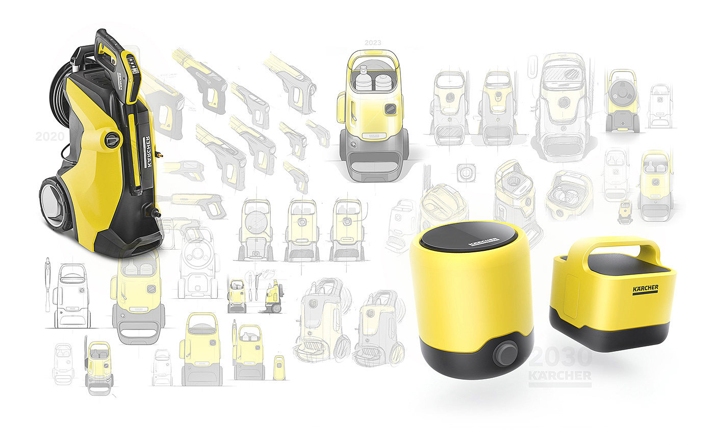 Marius Kindler，kärcher，sustainable，Aesthetic design，product design，Outdoor Pressure Wash Equipment，Rental ecosystem，