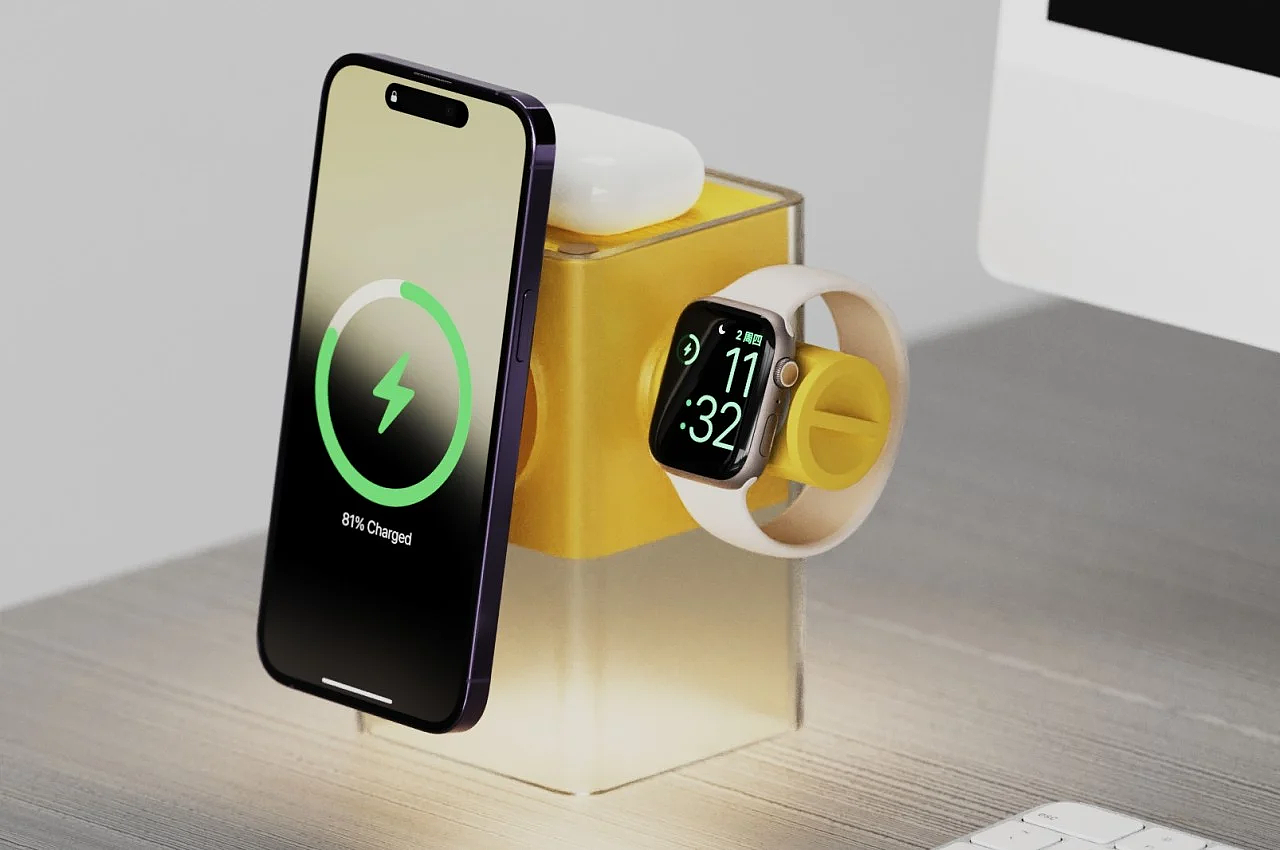 wireless charger ，Appearance design，multi-function，product design，
