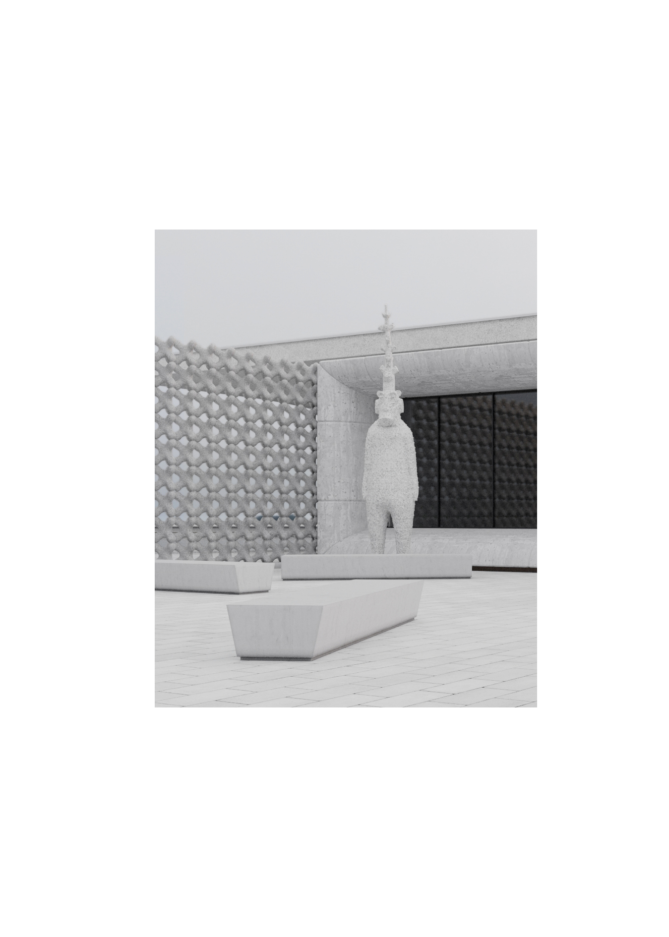 Visit the Center，Architecture，3d，3D model，Design，visualization，