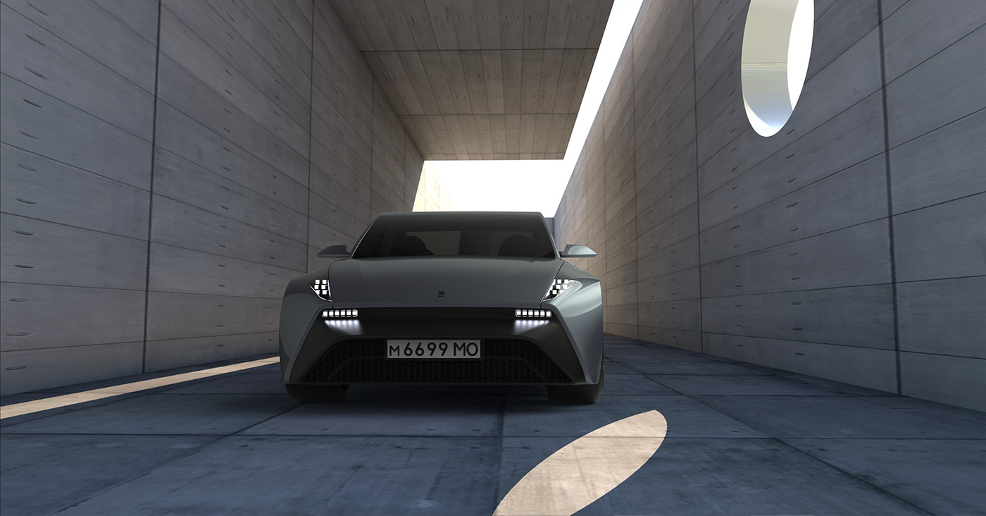 Moscow Vizzy，automobile，streamline，Appearance design，Cool，