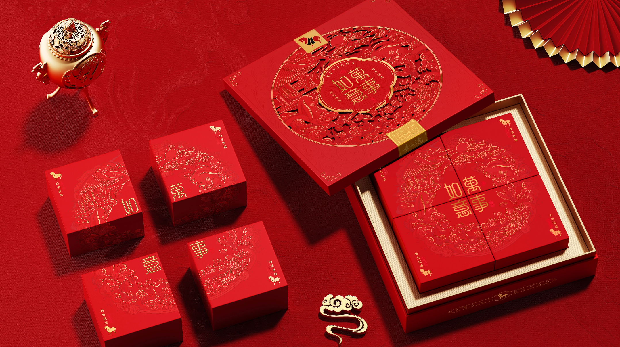 Tea，Gift box，Process material，Box design，