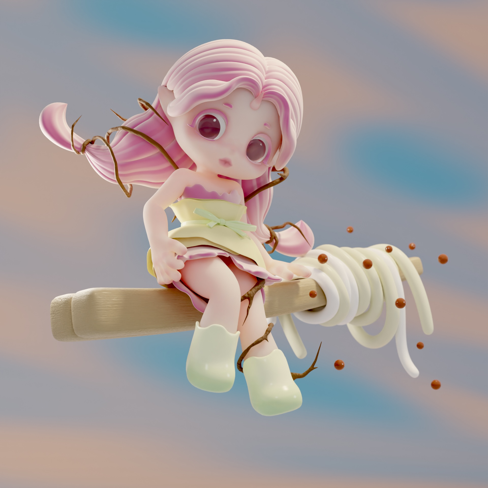 modeling，IP，3d，Doll，Tide play，