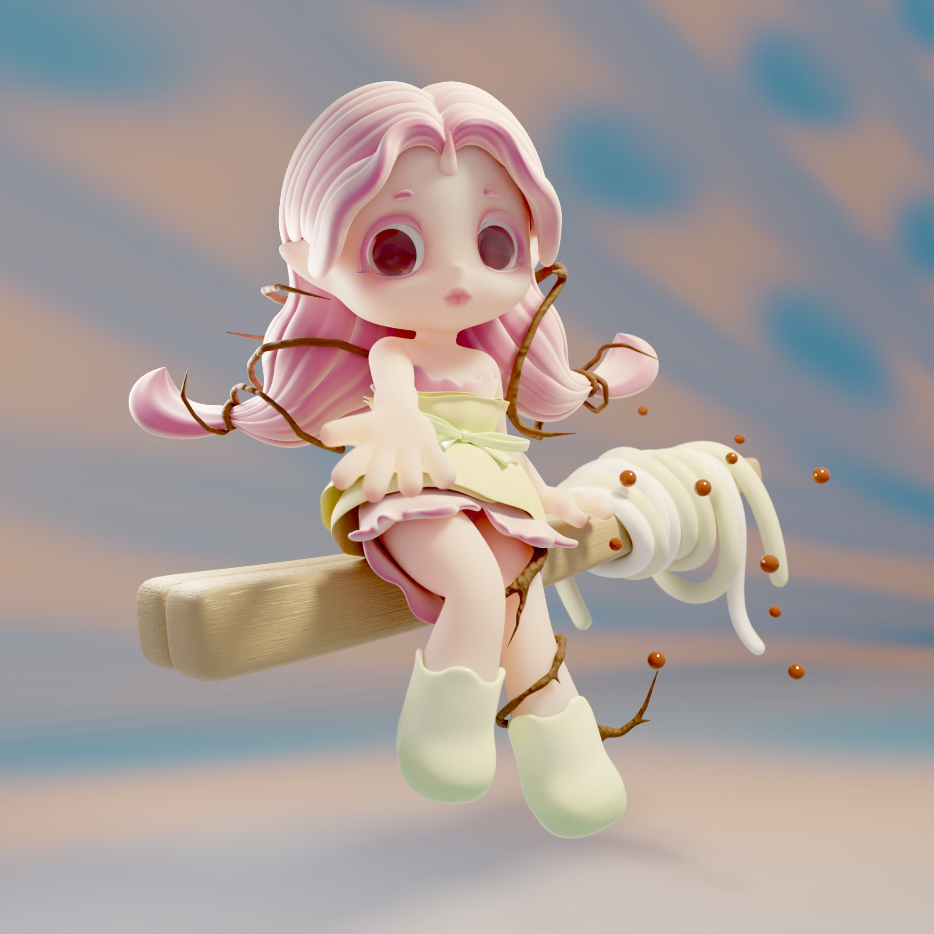 modeling，IP，3d，Doll，Tide play，