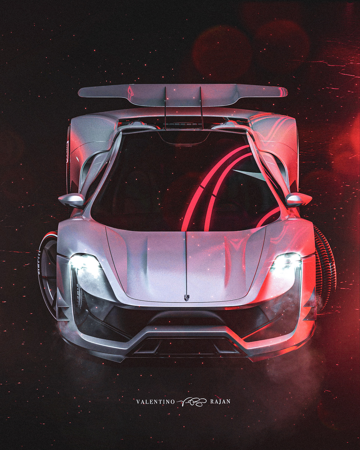 Valentino Rajan，Porsche 920，Streamlined design，Automobile design，conceptual design，