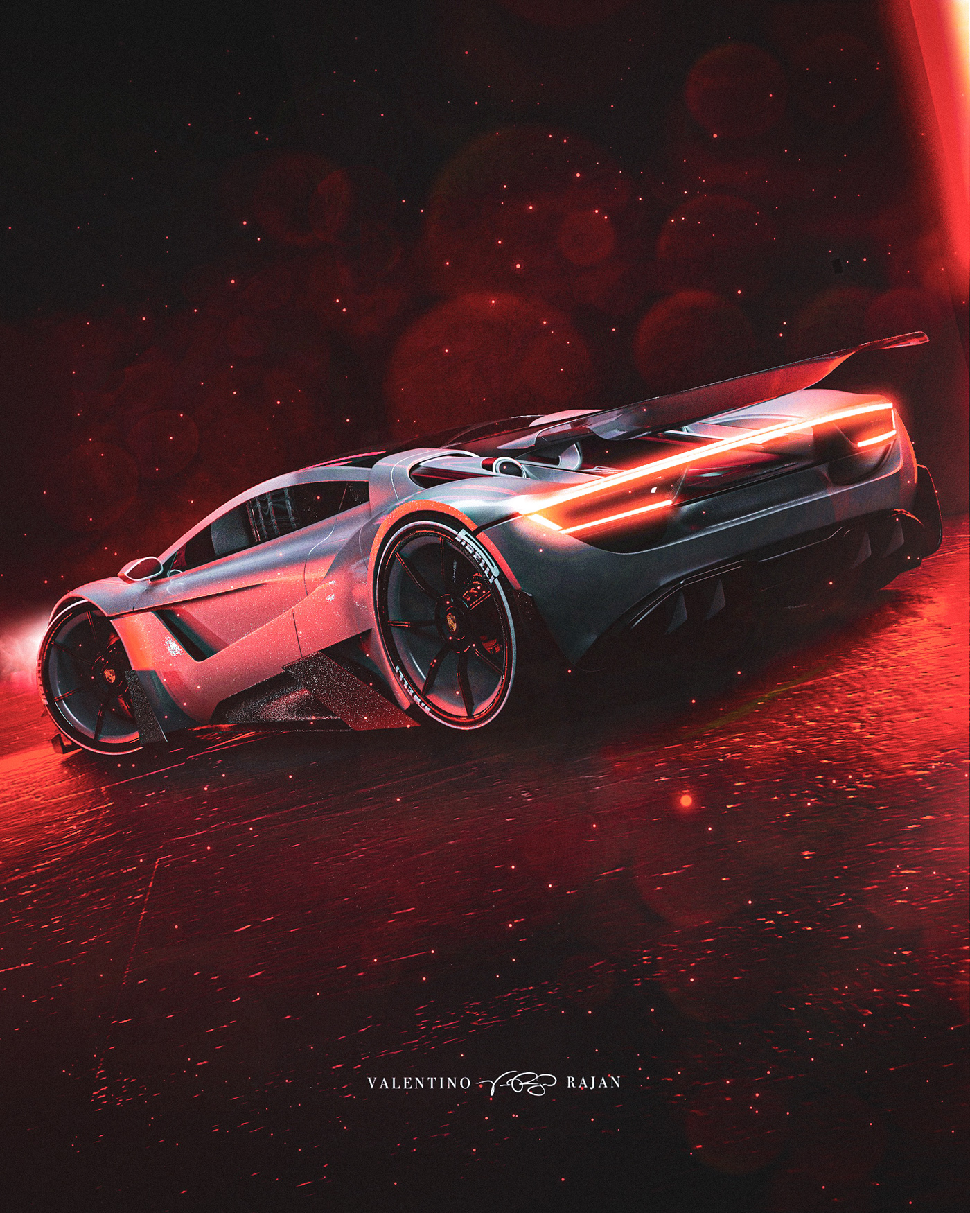 Valentino Rajan，Porsche 920，Streamlined design，Automobile design，conceptual design，