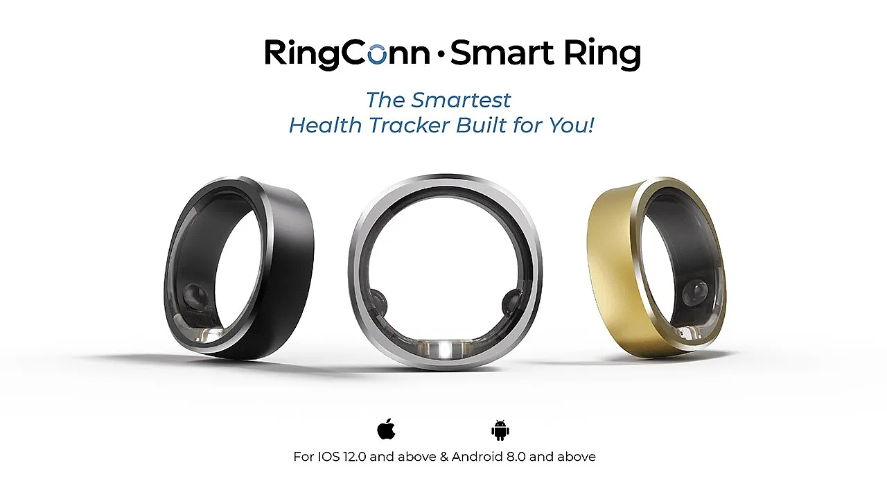 Guoxing Wang，Smart ring，RingConn，fashion，IP68 dustproof and waterproof，Fitness tracker，