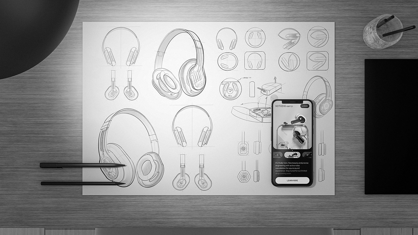 LFD Official，NOTHING head，Earphone design，Ergonomics，Minimalism，