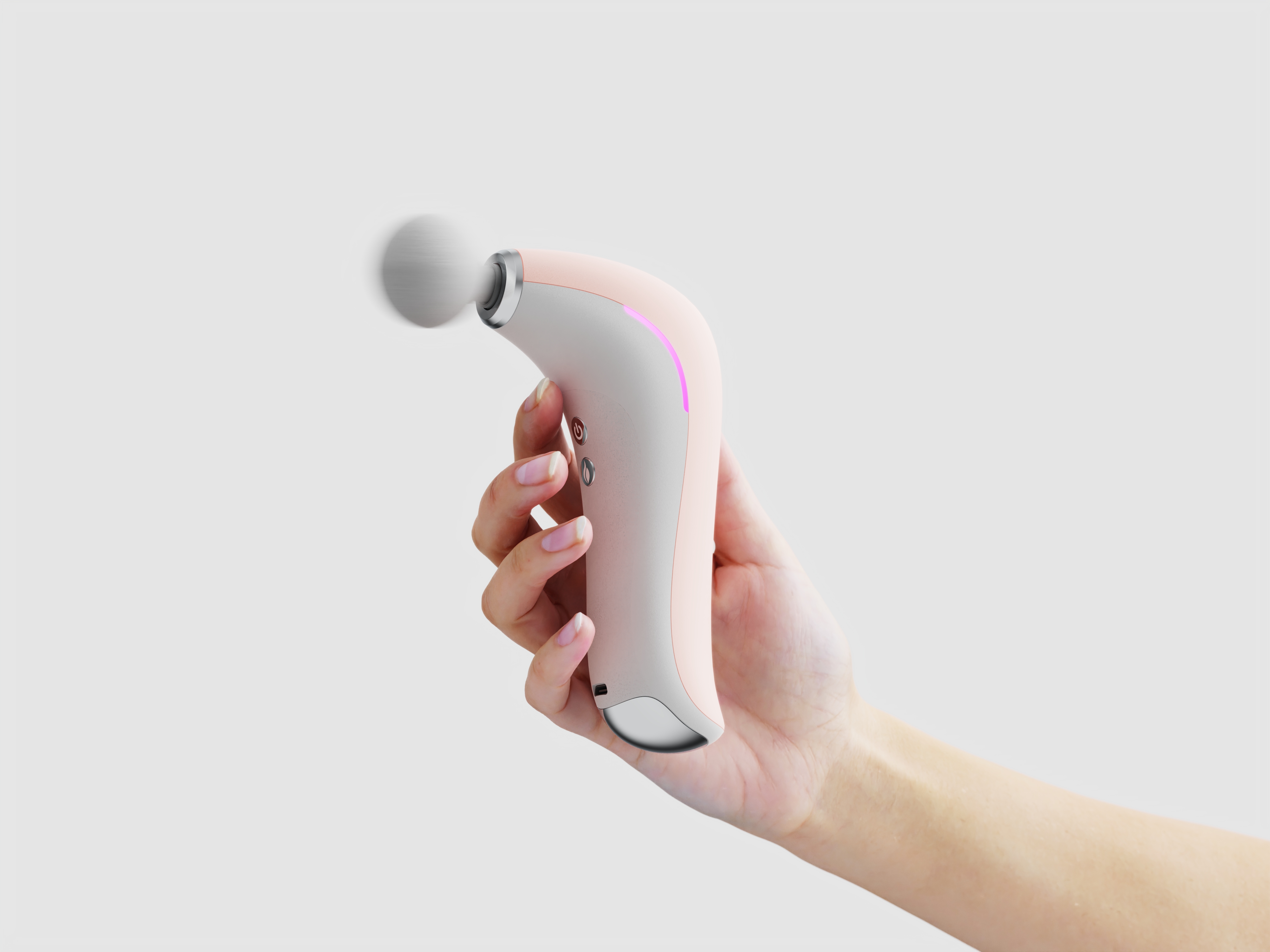 Fascia gun，design sketch，Visual effect design，