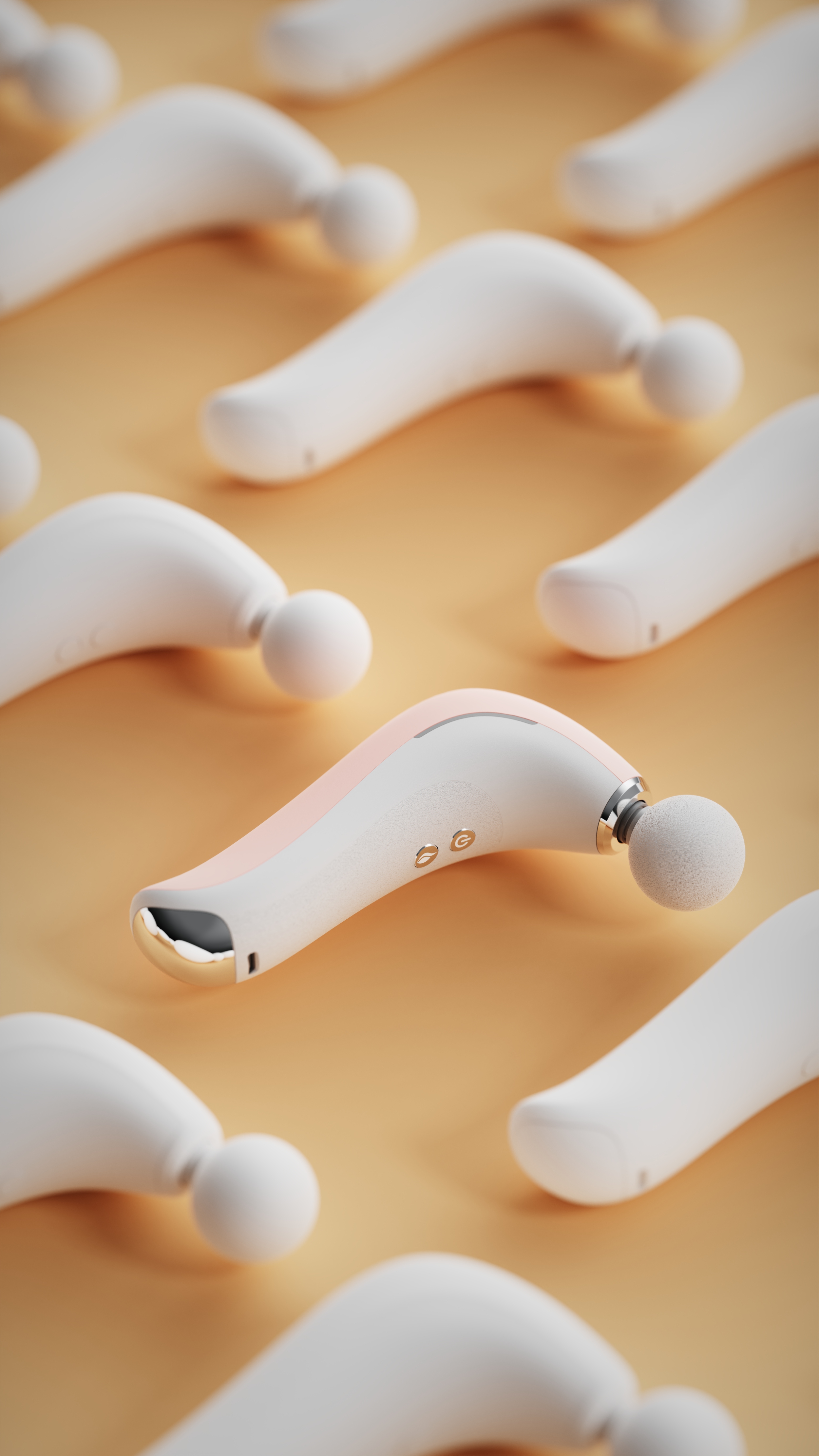 Fascia gun，design sketch，Visual effect design，