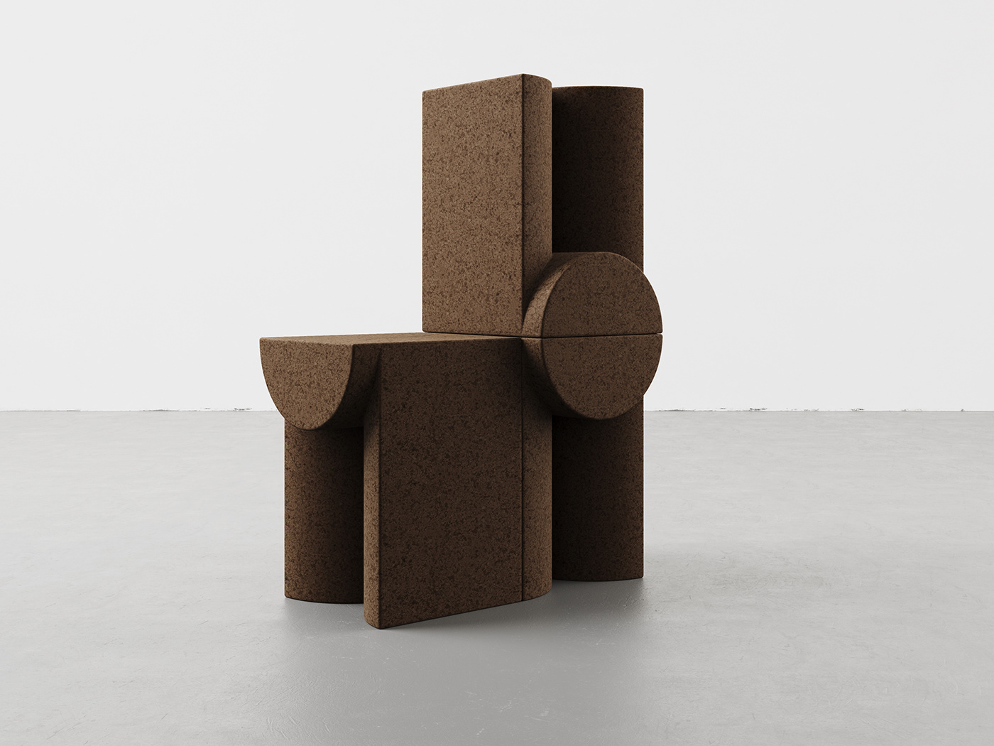 mudu studio，BULL Series，cork，Natural ecological materials，100 percent natural.，100 percent recyclable，chair，