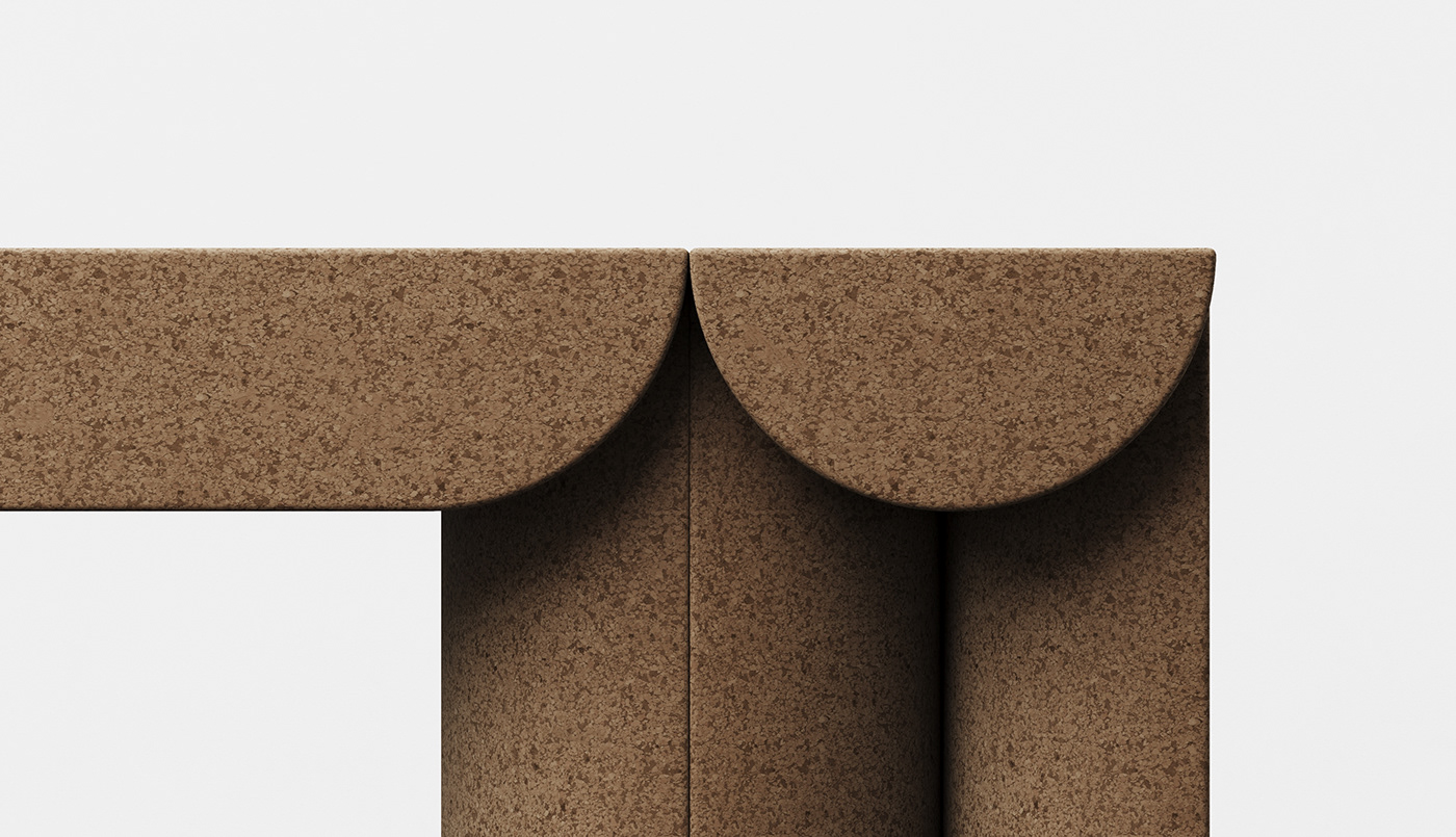 mudu studio，BULL Series，cork，Natural ecological materials，100 percent natural.，100 percent recyclable，chair，