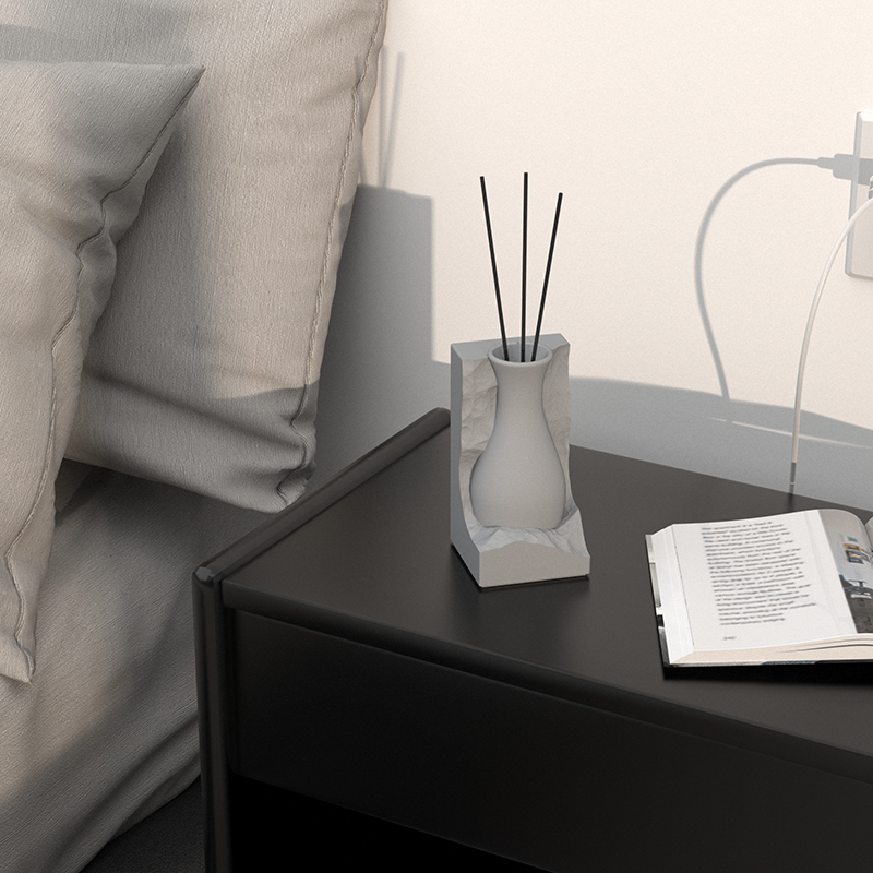 Cement flower，Cement aromatherapy bottle，buddha flower planting，