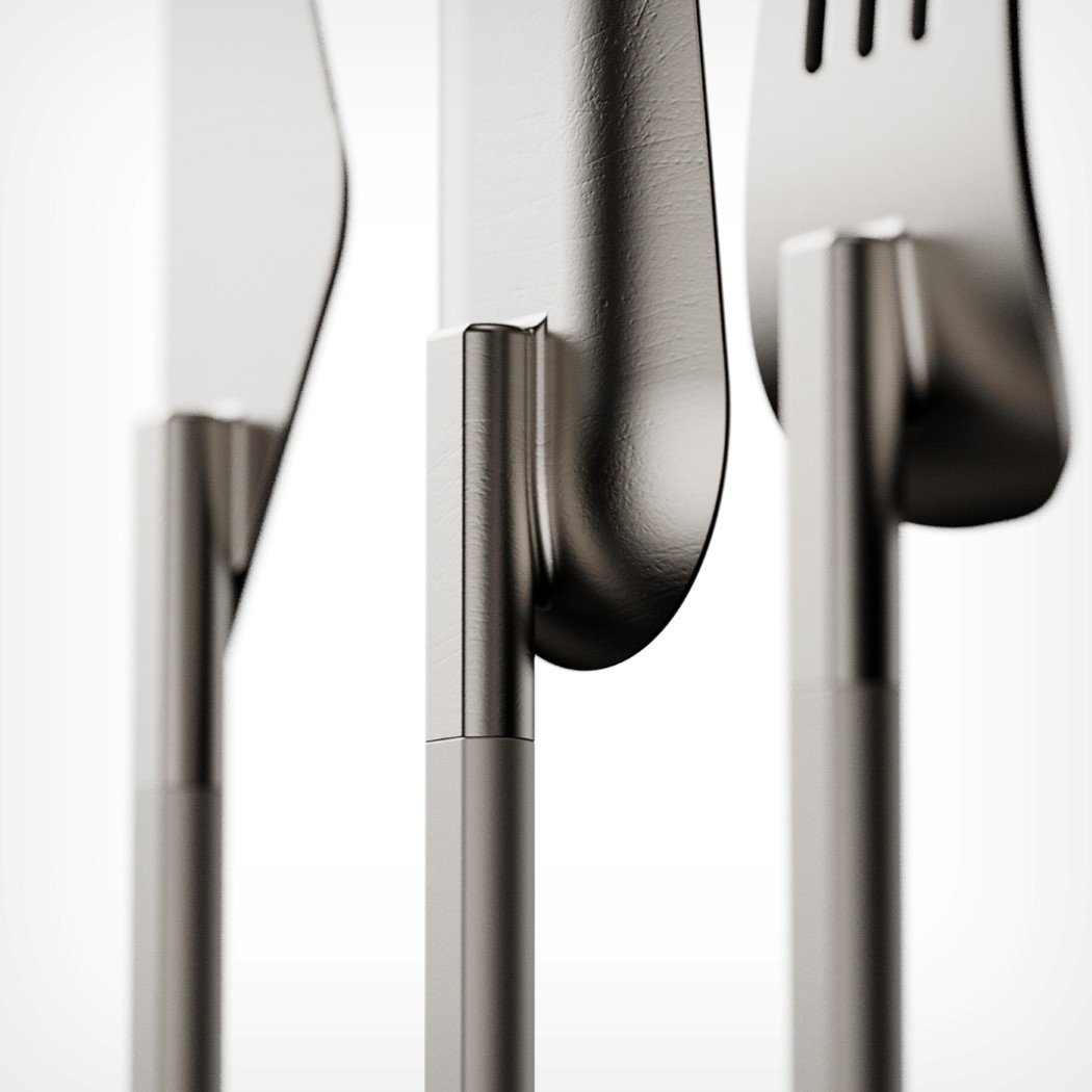 Disconnect series，Tableware design，Minimalism，product design，render weekly，Francesco Brunetti，