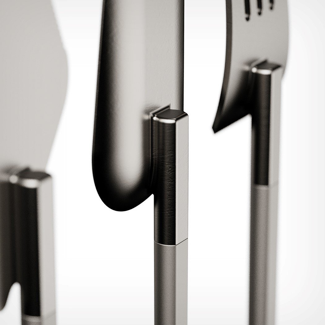 Disconnect series，Tableware design，Minimalism，product design，render weekly，Francesco Brunetti，