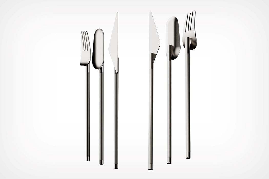 Disconnect 系列，餐具设计，极简主义，产品设计，render weekly，Francesco Brunetti，
