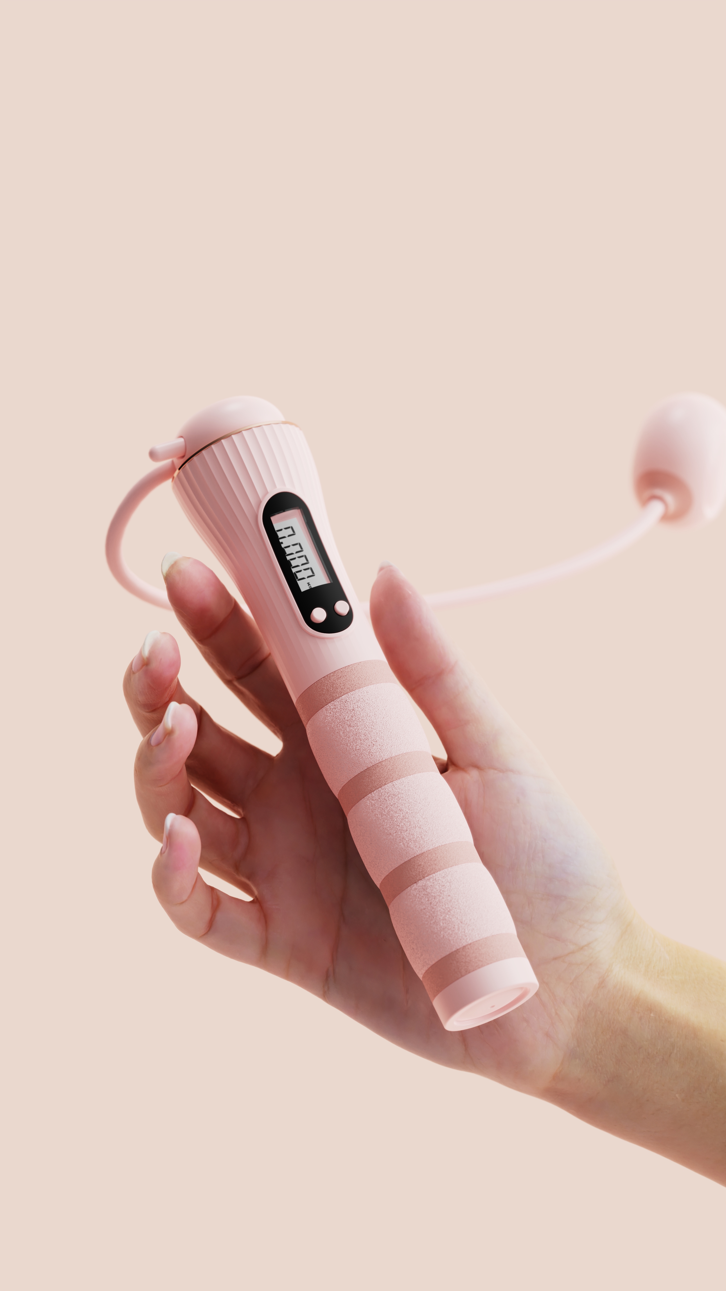 skipping rope，Bodybuilding，Foam rope skipping，Render，Visual effect design，